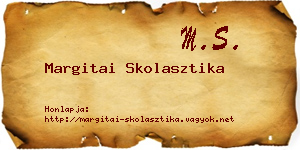Margitai Skolasztika névjegykártya